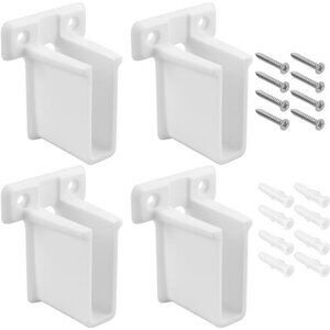 Wire Shelf End Brackets Closet Wall Mount Shelf Supports with Fasteners 4 Pack